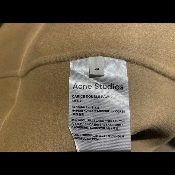 Acne Studios Double breasted cashmere coat size 32 - Picture 2 of 14